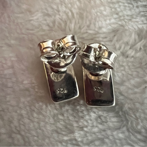 ❤️ Emerald Valley Turquoise Honey Dahlia Ring & Earring Set 925 Handmade - Picture 8 of 17